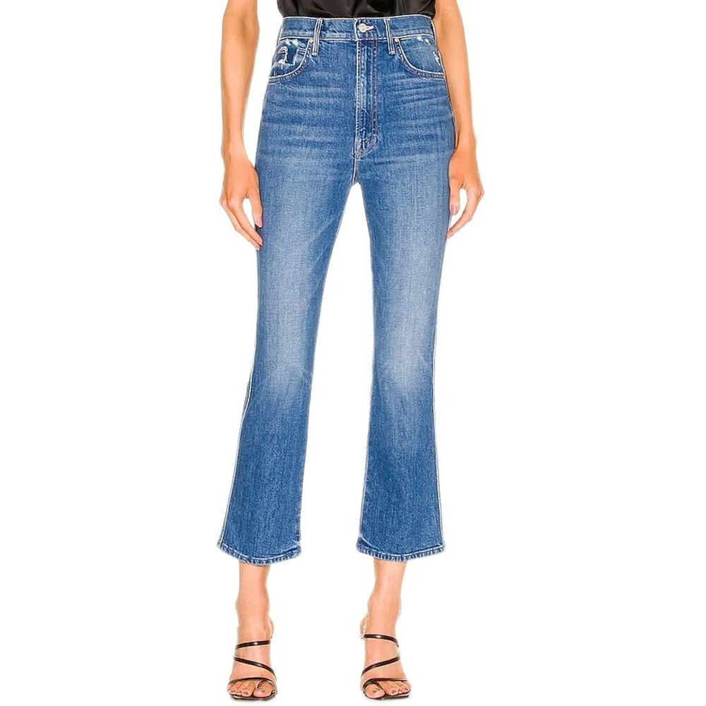 MOTHER Superior High Waisted Smokin Double Ankle in Broken Record Women's 26